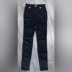 Isabel‎ Marant IM Production 1501 Black Velvet Pants Size 36